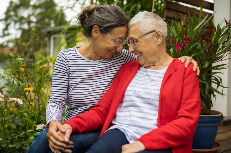 Senior with Caregiver