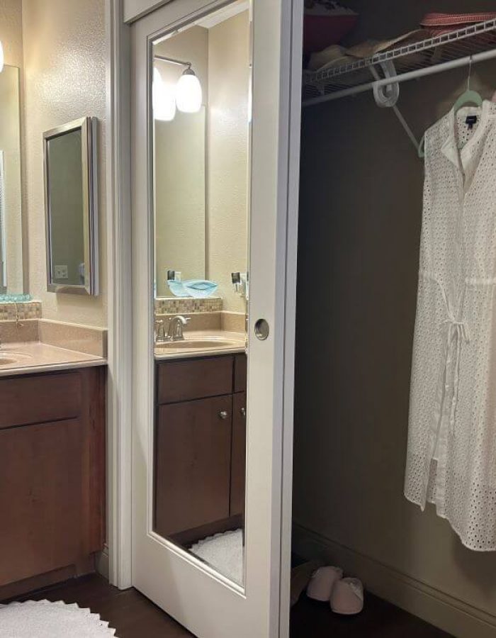 Closet space at The Pavillion at Great Hills